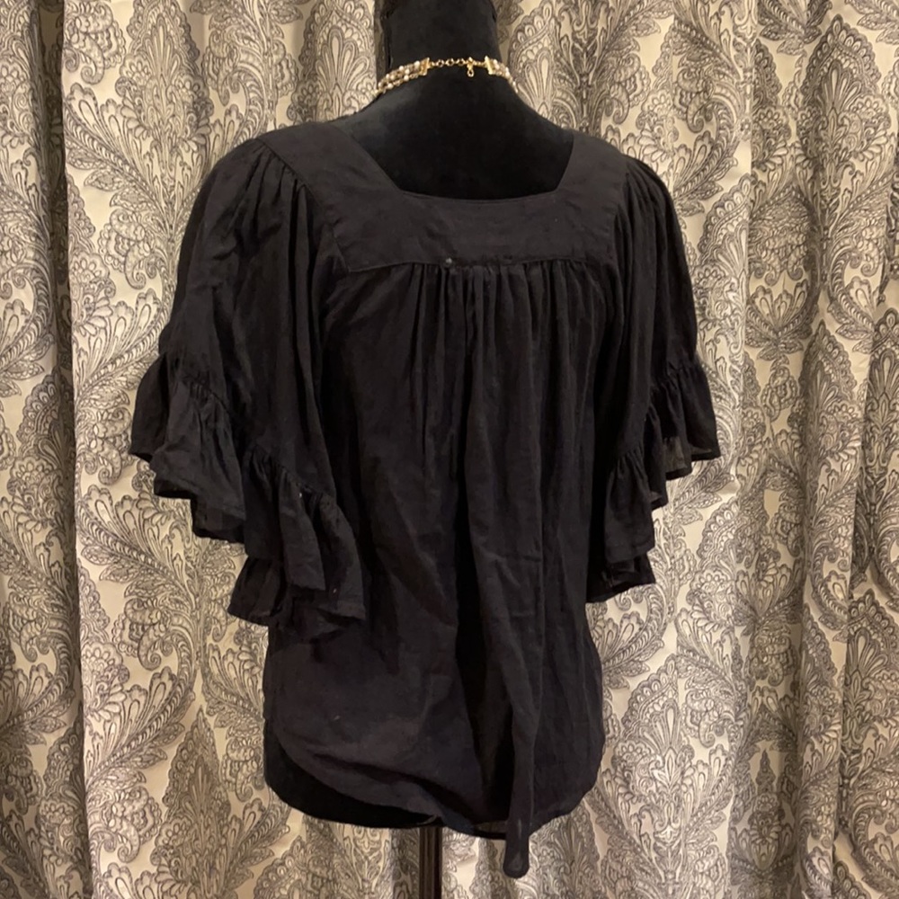 BOHO RUFFLE SLEEVE TOP - Picture 8 of 11